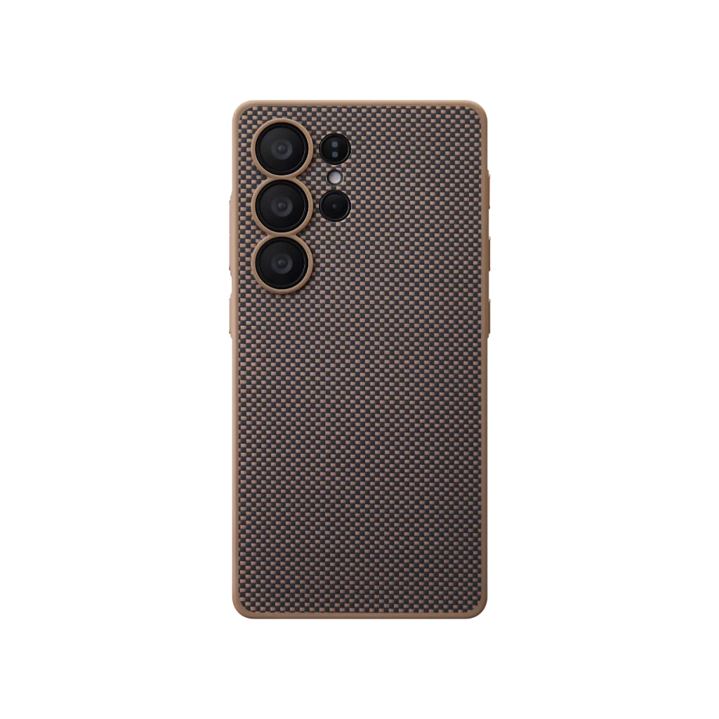 PITAKA PinButton Case for Samsung Galaxy S25 Ultra – Black/Gold