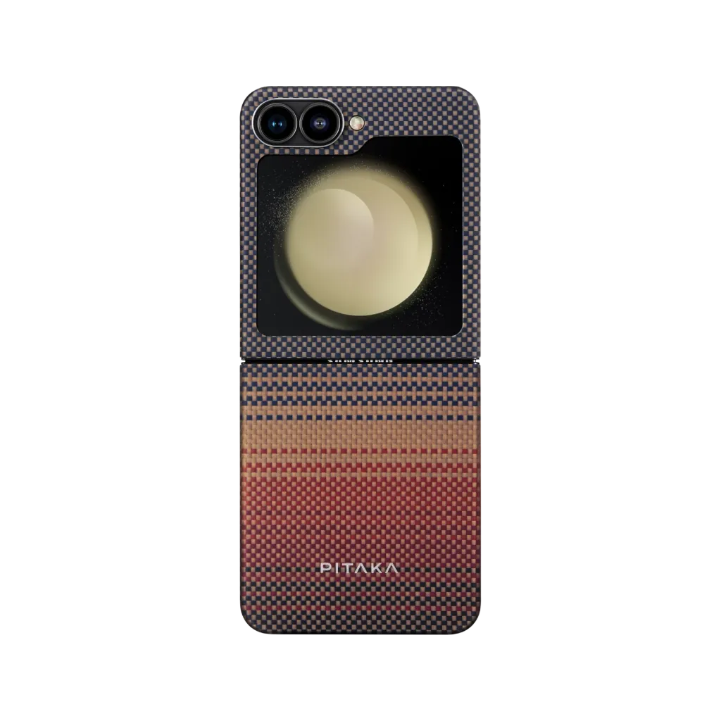 Pitaka MagEZ Case 5 Tactile Woven Case for Galaxy Z Flip6 -Sunset 1500D