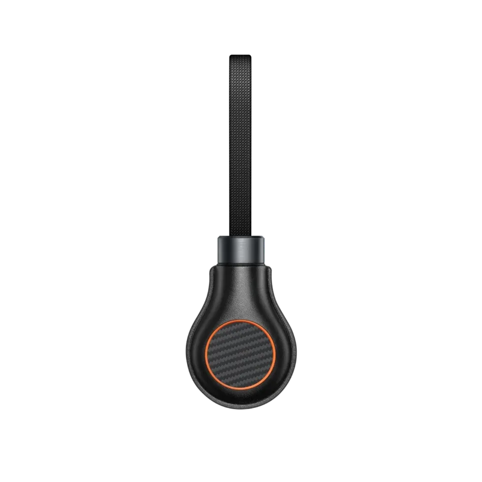 Pitaka Apple AirTag Case with Built-in MFi USB-C to Lightning Cable (PitaTag for Cable)